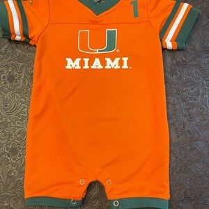 Miami Orange Baby Romper size 6-12